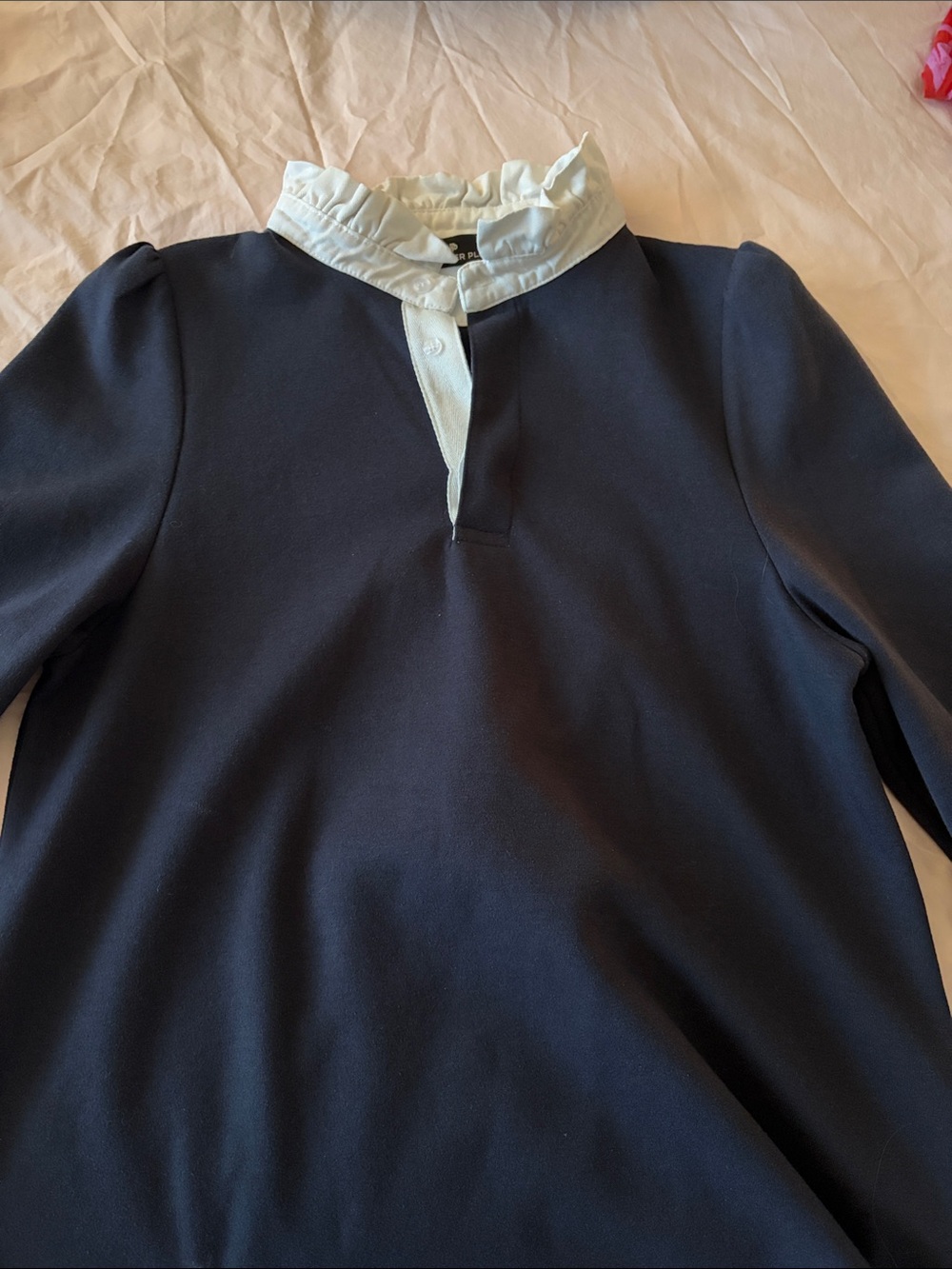 Tuckernuck POMANDER PLACE Navy Charlotte Terry Top Size Small